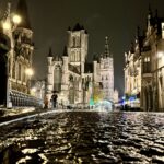 Ghent bei Nacht.